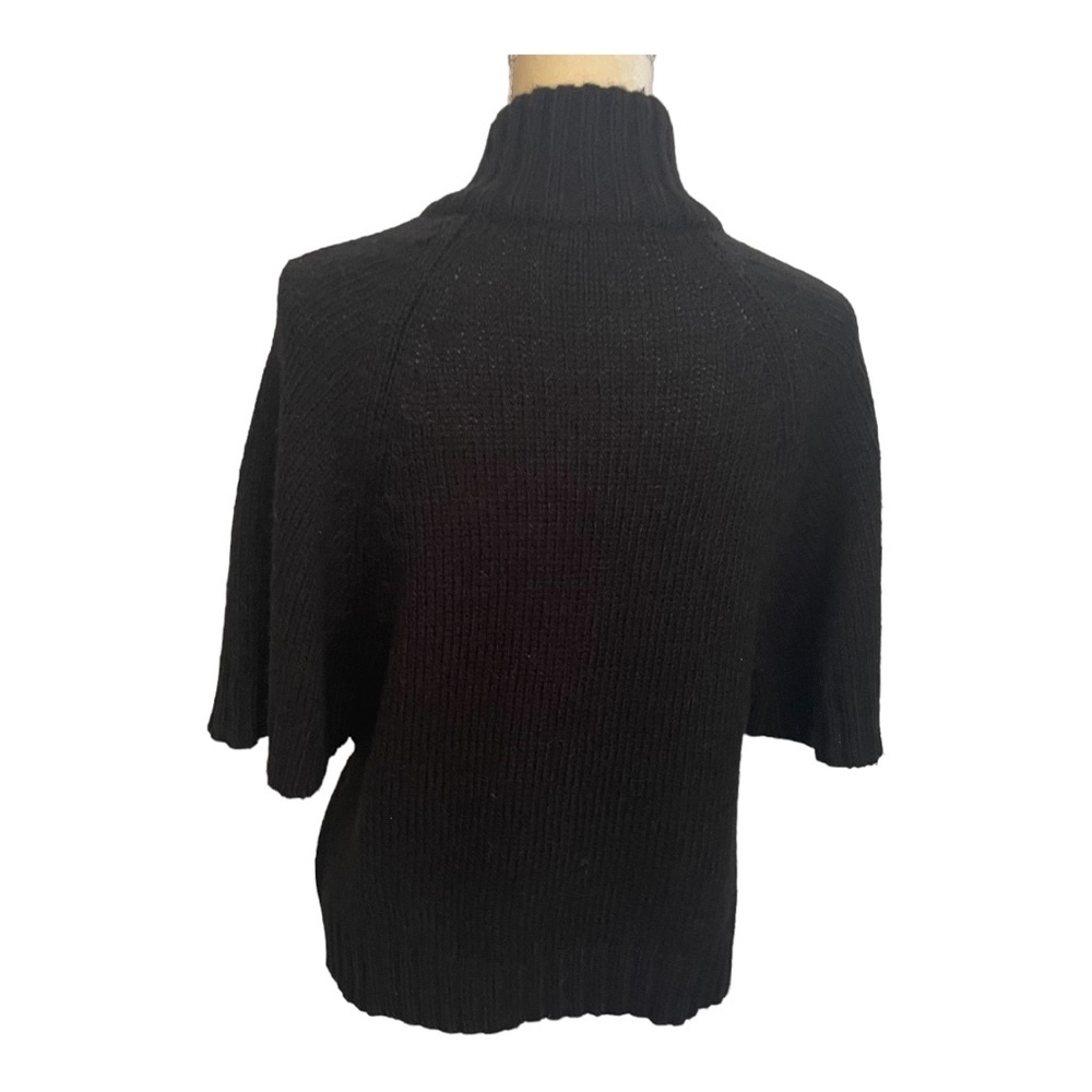 Calvin Klein Black Cardigan with Button Closure High Mock‎ Neck Size Small - Picture 3 of 9